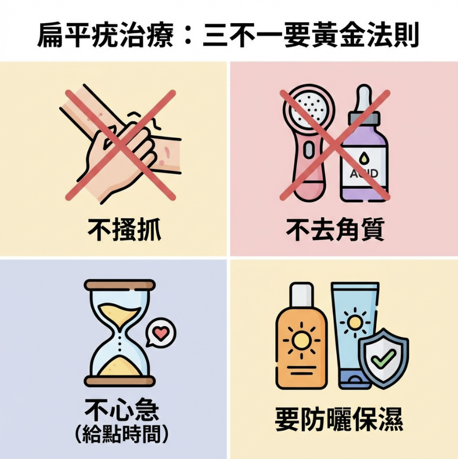 治療期間的「三不一要」