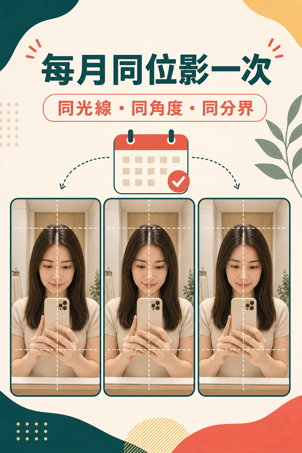 Baby hair三個月固定拍照檢查法