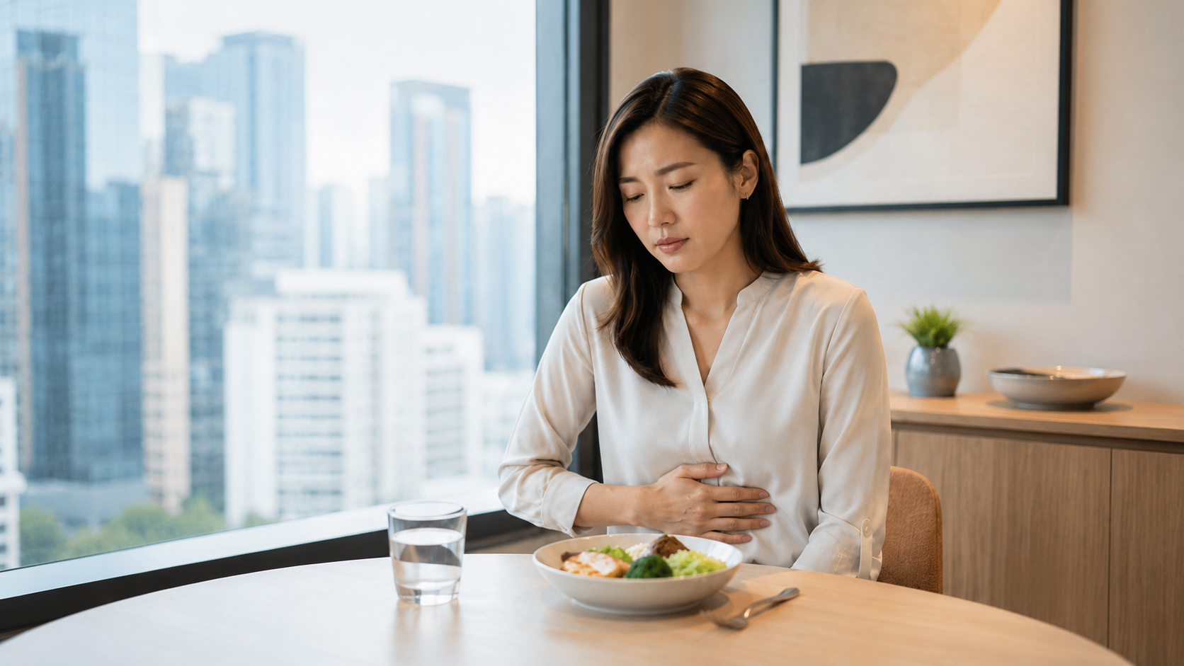 食少少就飽,胃脹胃氣點算?