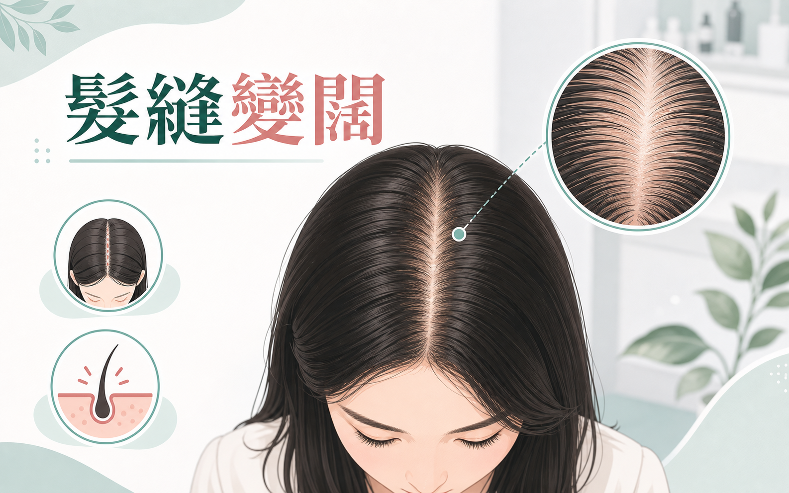 髮縫變闊通常代表甚麼 插圖