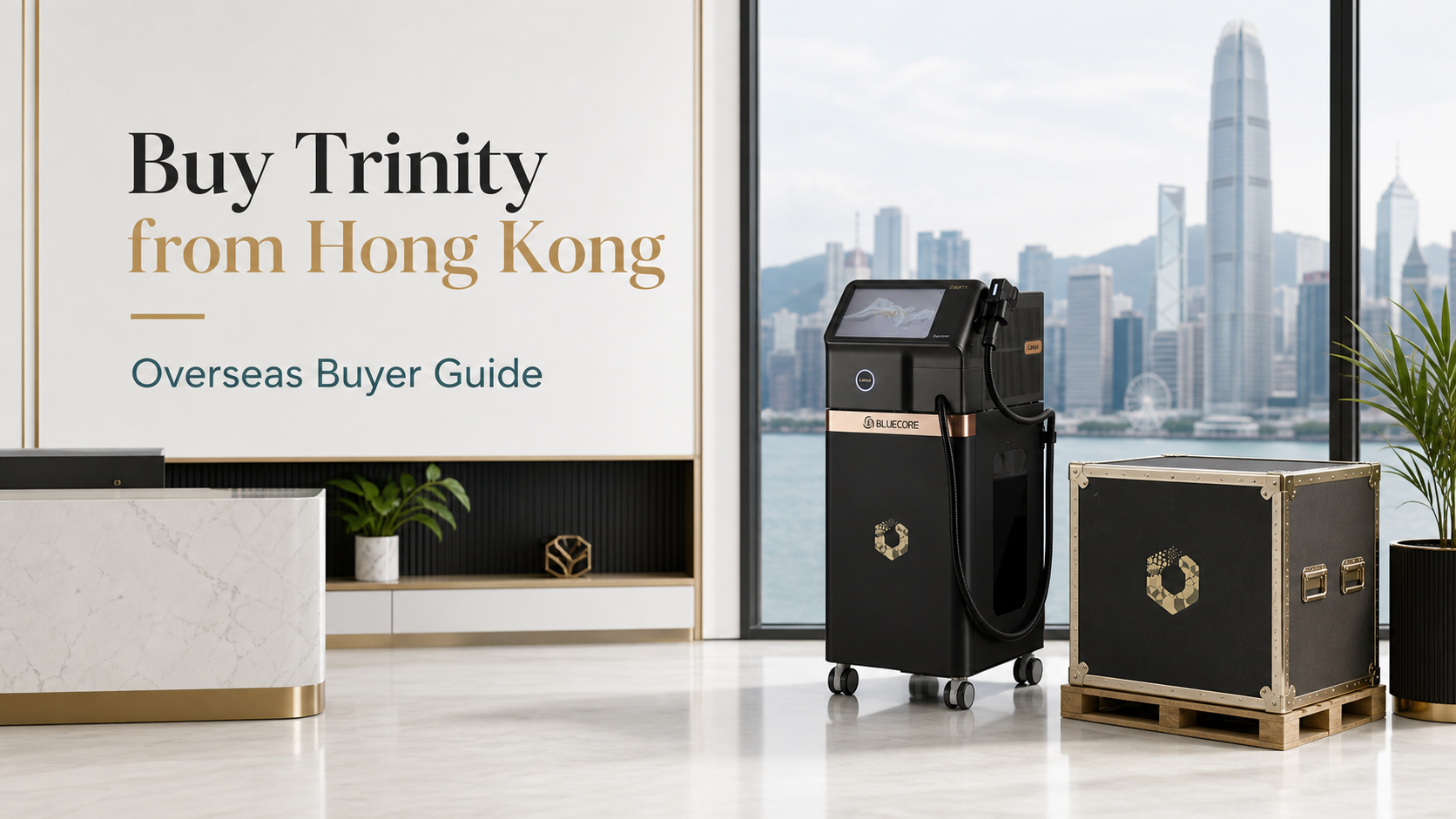 Overseas salon buyer sourcing a Trinity Liftoning device from Hong Kong