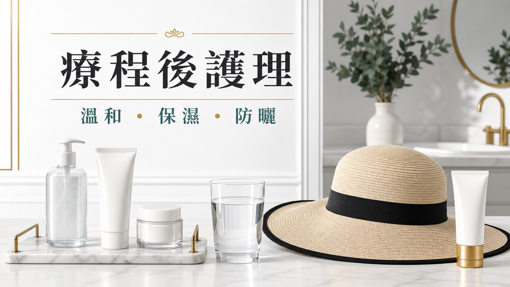 Trinity療程後溫和護理保濕及防曬 Trinity療程後溫和護理保濕及防曬