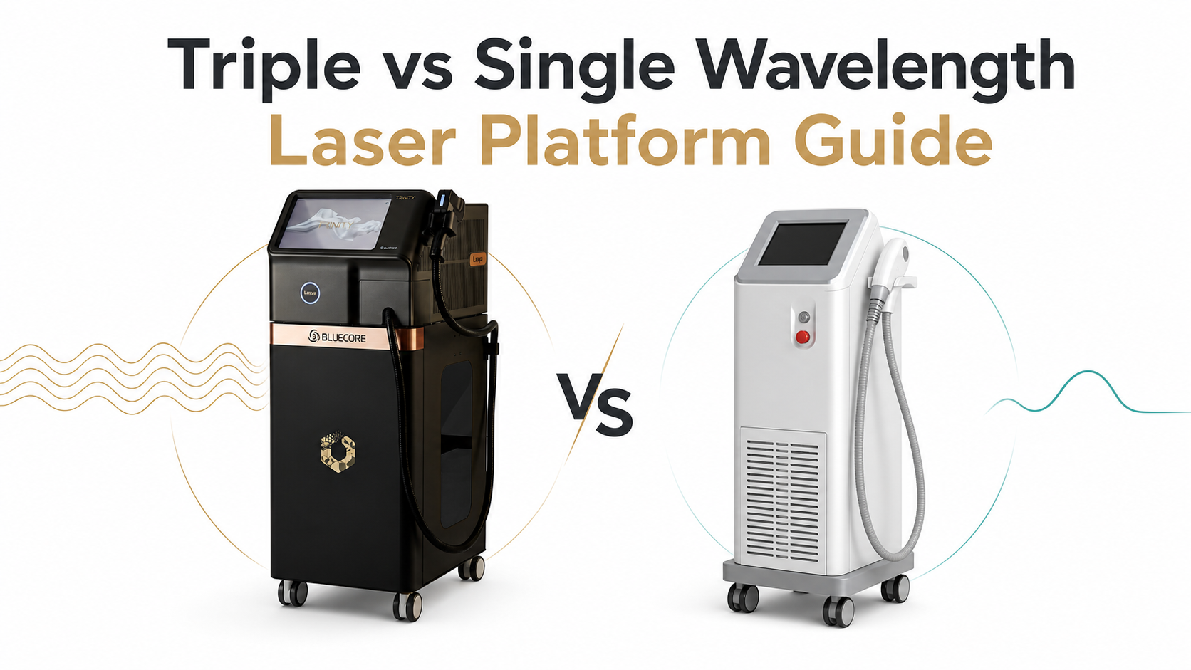 Triple-wavelength and single-wavelength laser platform comparison