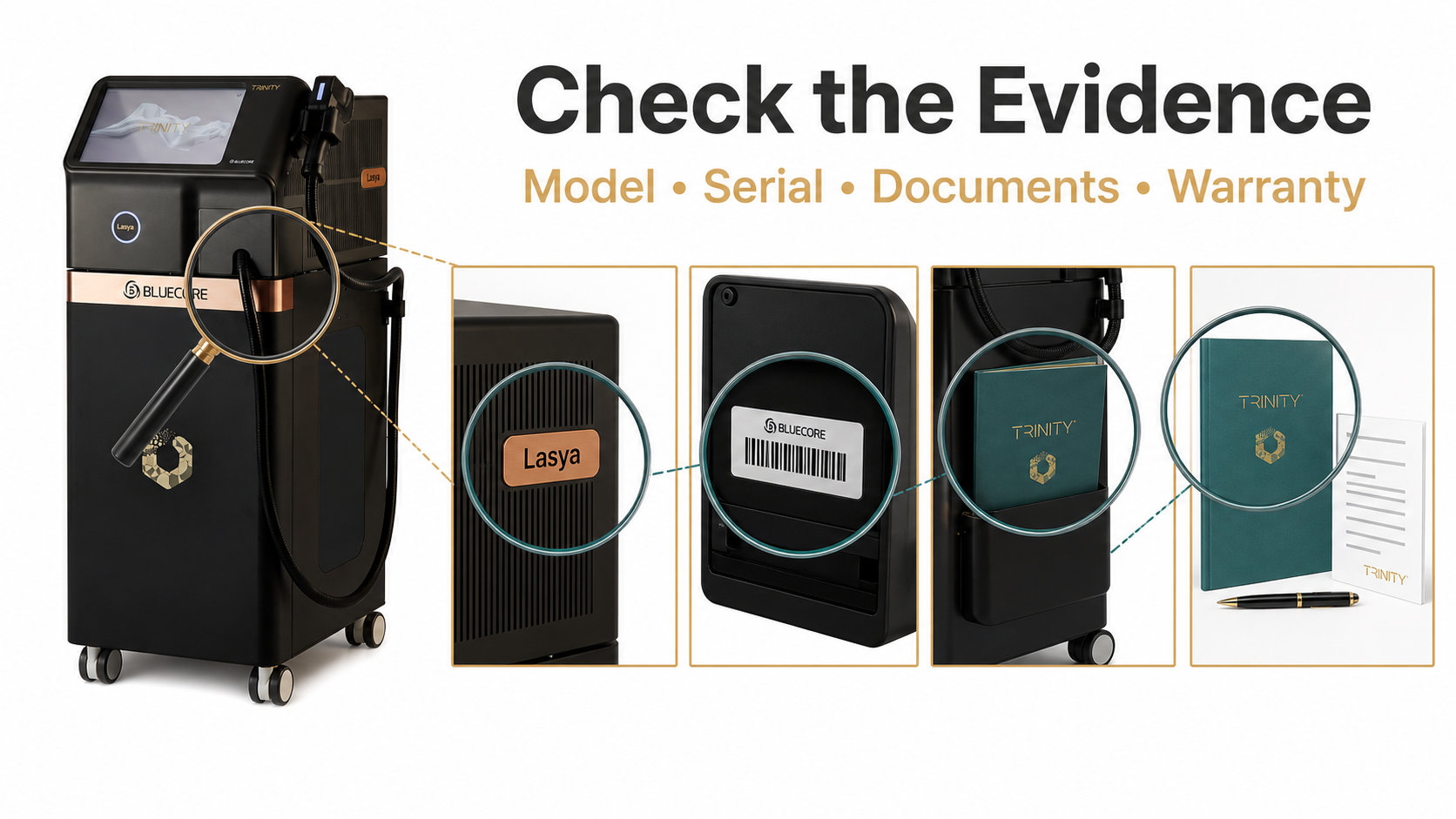 Model serial documents and warranty evidence checklist