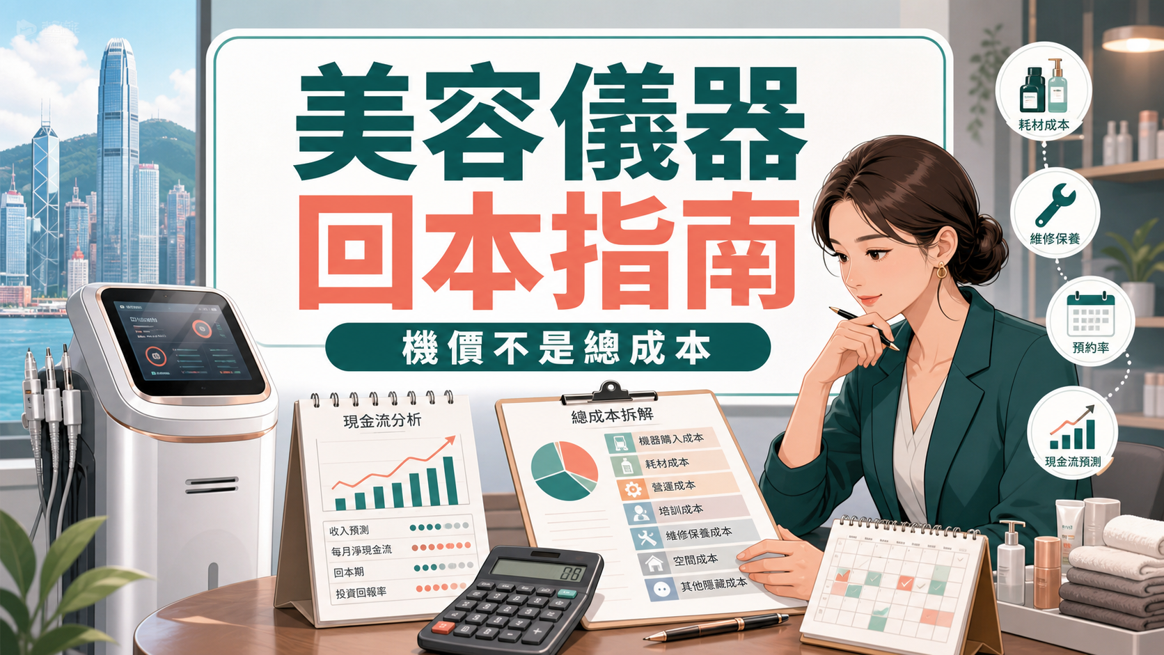 美容儀器回本指南,提醒美容院機價不是總成本 美容儀器回本指南,提醒美容院機價不是總成本