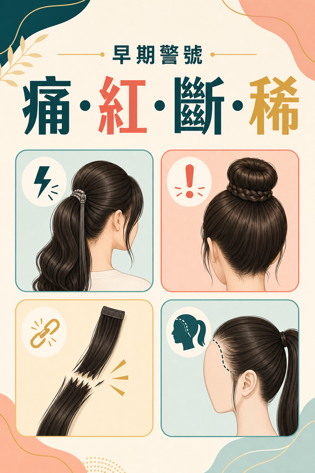 接髮牽引性脫髮七個早期警號