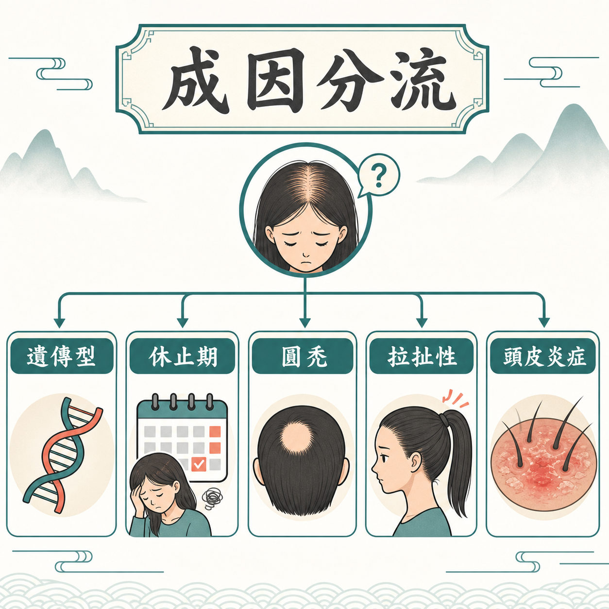 常見脫髮成因分流插圖
