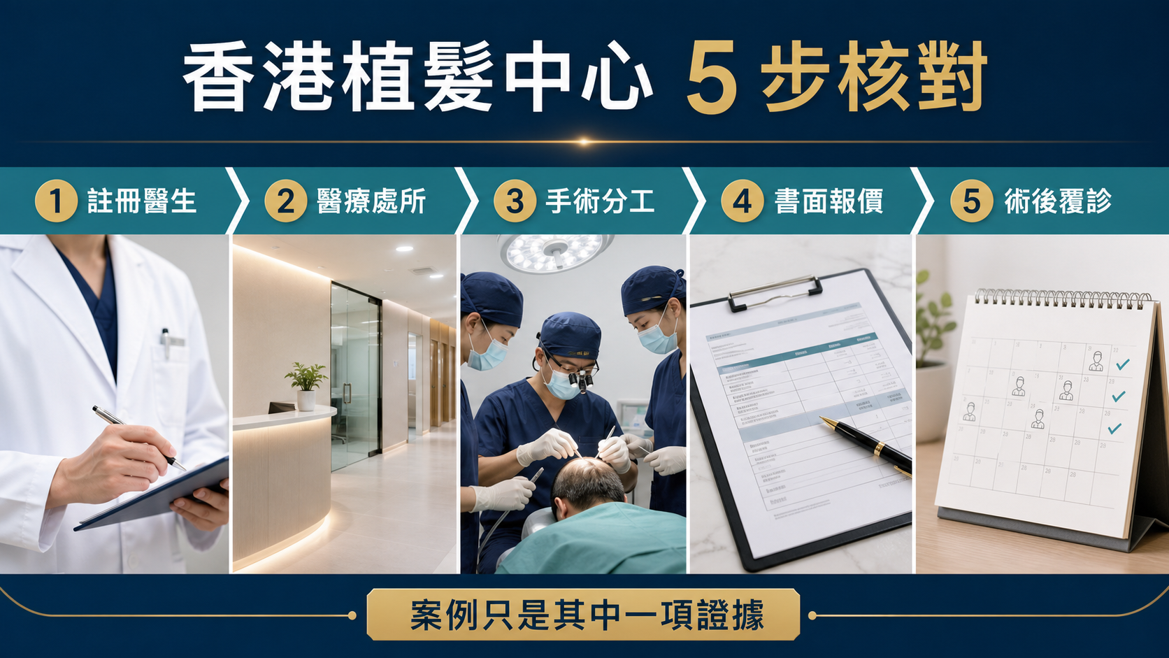 香港植髮中心的醫生、處所、團隊、文件及覆診核對流程