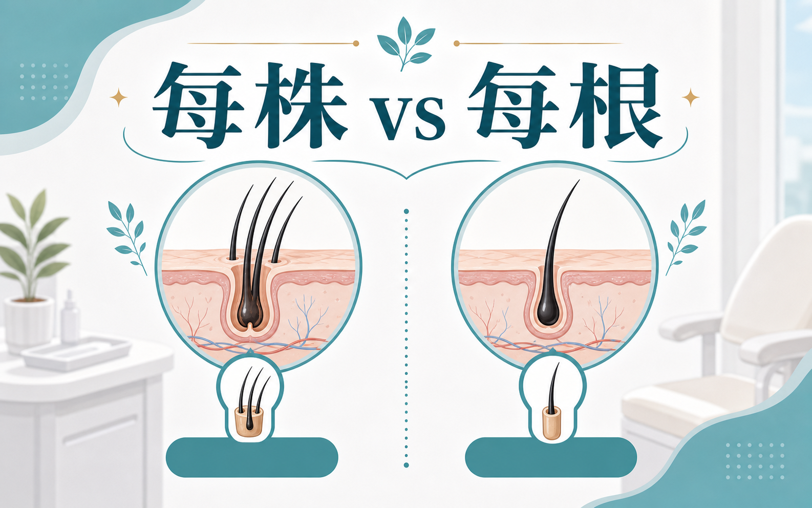 先分清：每株、每根、毛囊單位 插圖