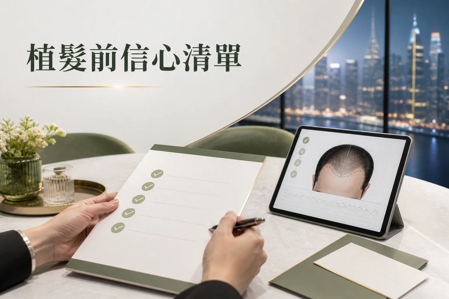 植髮前信心清單與 I-LAND 香港諮詢評估主圖