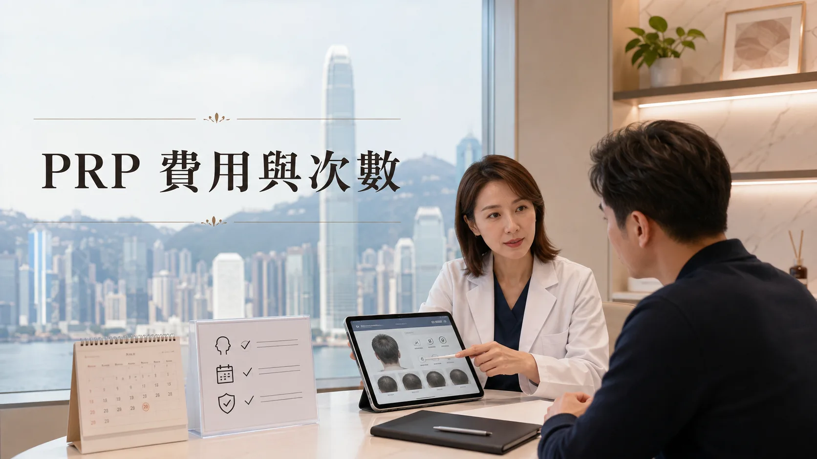 PRP 生髮費用與療程次數 I-LAND TOWER 諮詢配圖