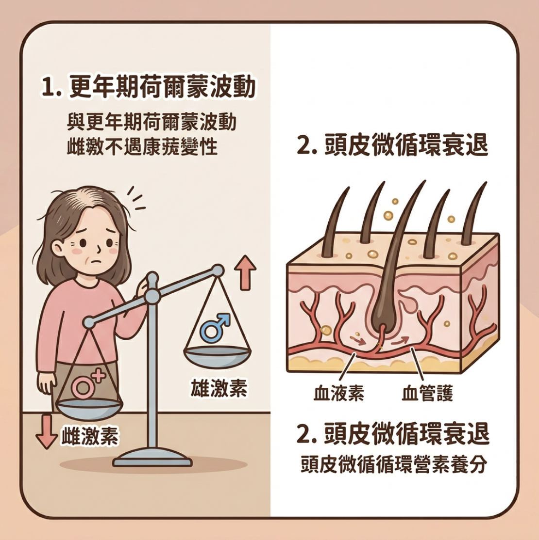 拆解女性中年脫髮的 5 大原因 拆解女性中年脫髮的 5 大原因