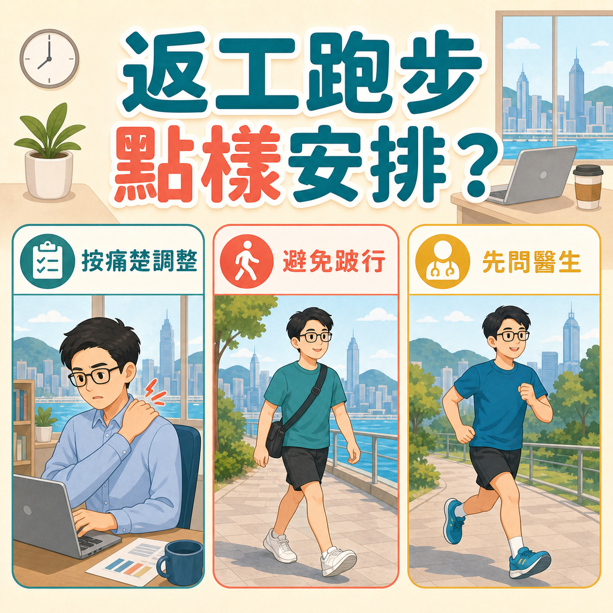 足底疣患者按痛楚破損和步姿安排返工跑步與運動