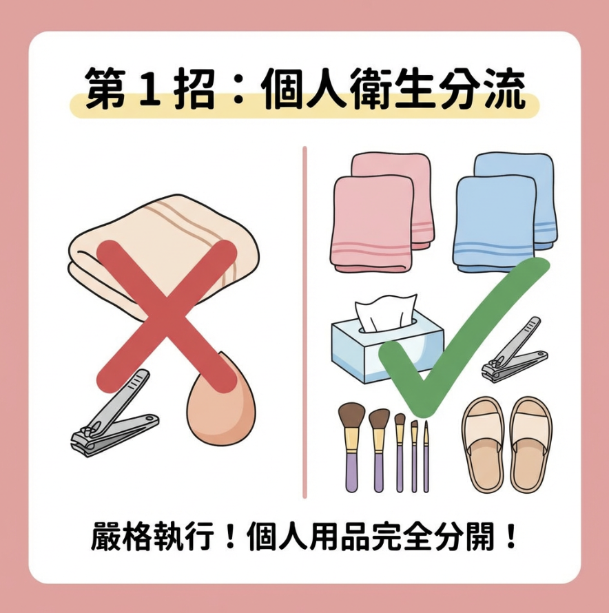 第 1 招：嚴格執行「個人衛生分流」