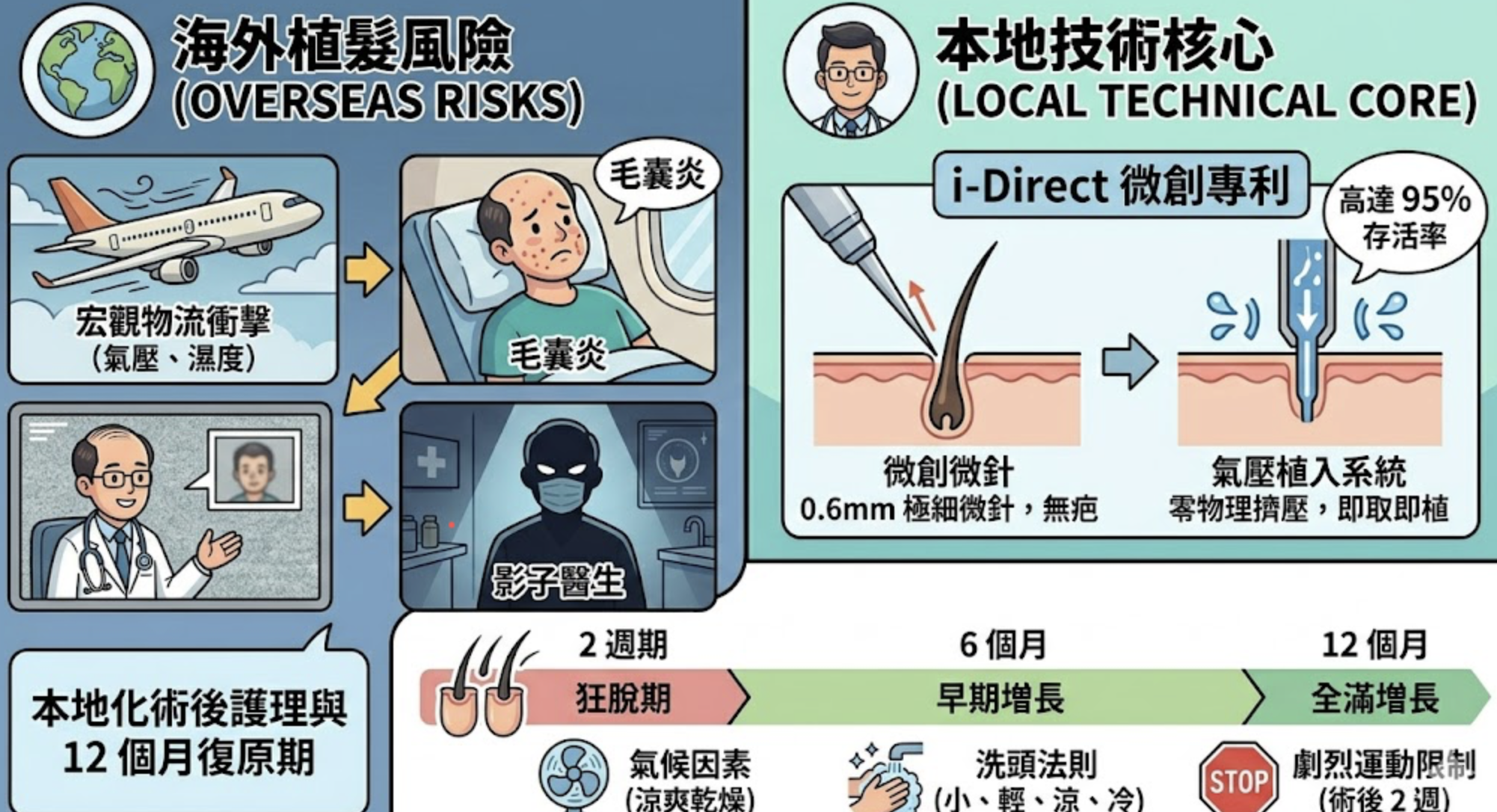 海外vs本地植髮