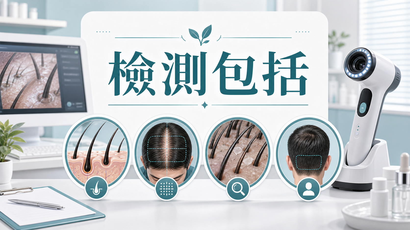 頭皮檢測應該包括甚麼 插圖