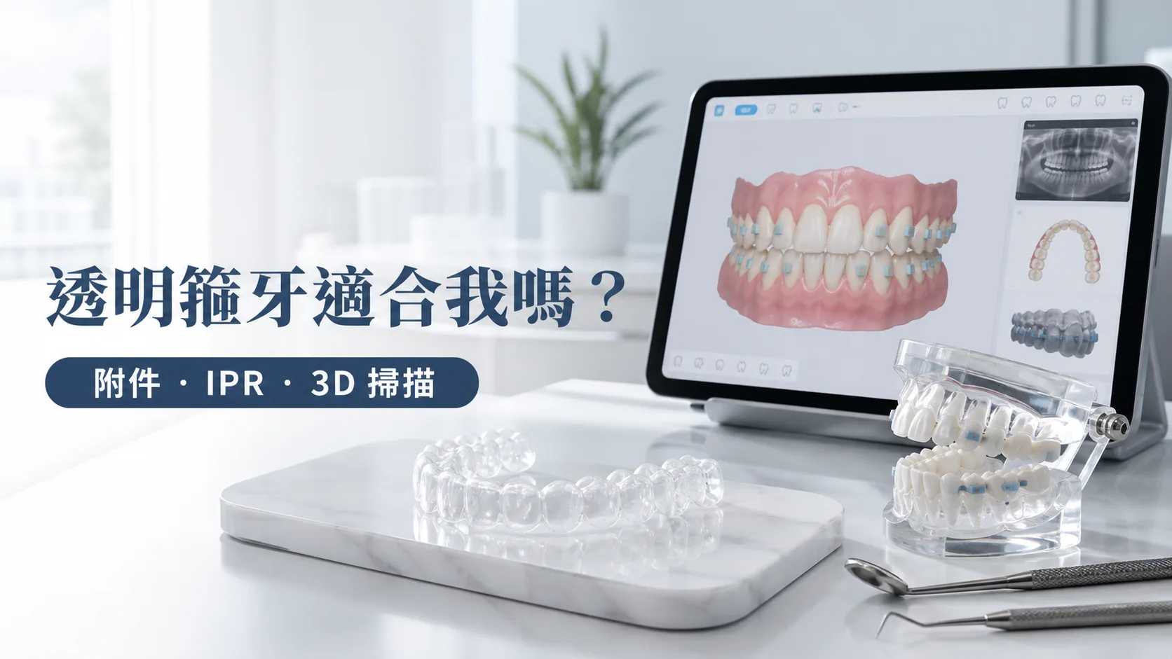 TrioClear 透明牙套適合我嗎?由 X 光、3D 掃描到附件 / IPR 一次講清