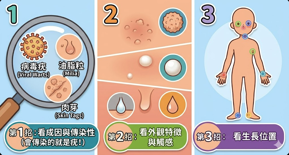 三種最常見的皮膚增生 三種最常見的皮膚增生