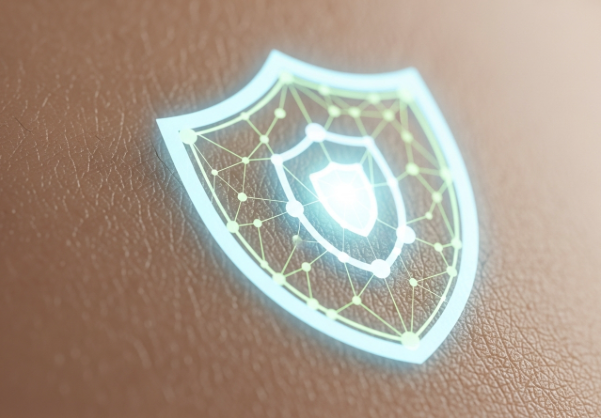 Abstract visualization of a healthy skin barrier being repaired and strengthened.